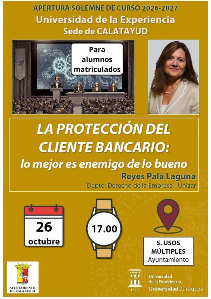 La Universidad de la Experiencia de Calatayud arranca su nuevo curso con plazas completas