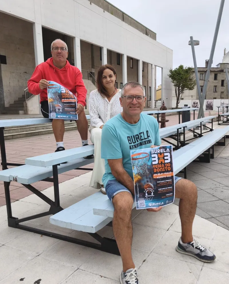 Burela se prepara para el Torneo de Baloncesto 3x3 Feira do Bonito con premios en metálico