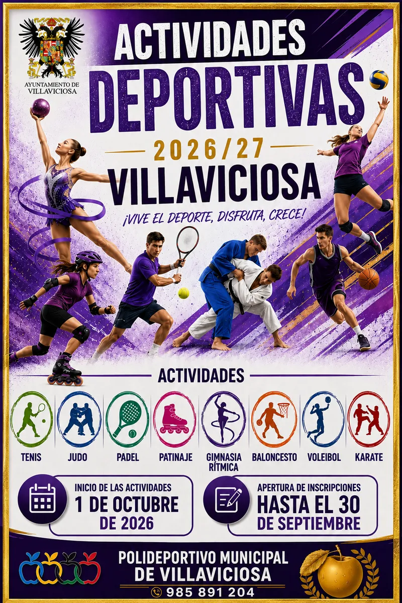 Villaviciosa organiza actividades deportivas para el fin de semana del 26 y 27 de octubre