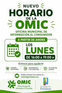 Pulianas informa sobre los servicios de la Oficina Municipal de Información al Consumidor