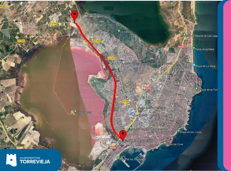 Adjudicada la redacción del proyecto para la Vía Verde de Torrevieja por 77.000 euros