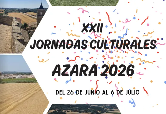 Azara celebra sus XXI Jornadas Culturales con un programa para todos los públicos