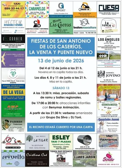 Llanes celebra las fiestas de San Antonio en La Venta y Puente Nuevo