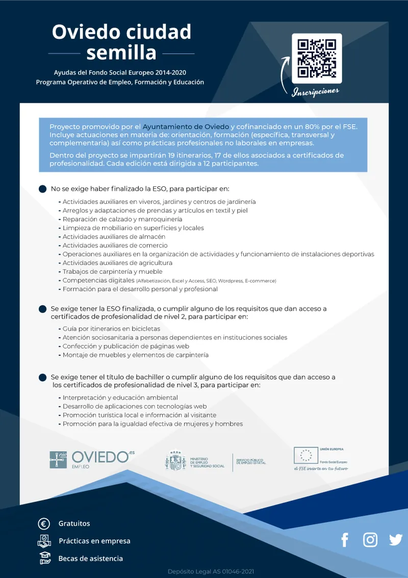 Oviedo lanza el programa 'Ciudad Semilla' para la inserción laboral de colectivos vulnerables
