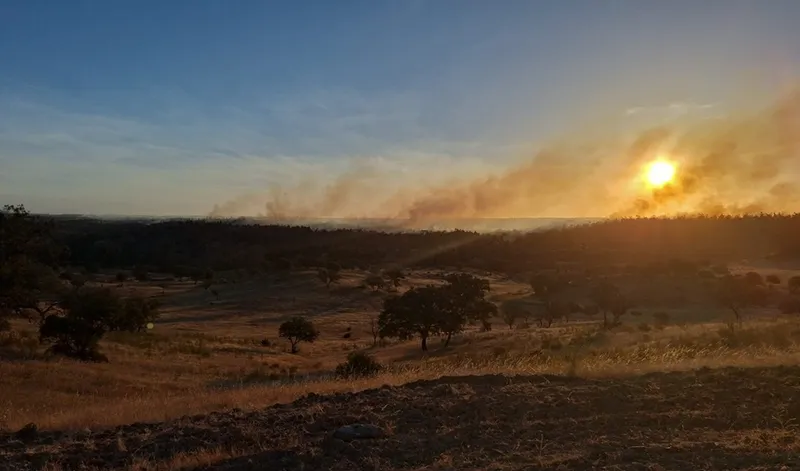 El Plan Infoca se eleva a fase de emergencia por incendio forestal en Alosno