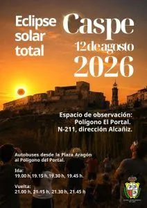 Caspe se prepara para el eclipse total de sol del 12 de agosto de 2026
