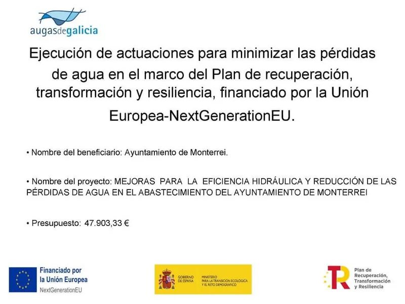 Monterrei mejora sus redes de saneamiento y abastecimiento de agua