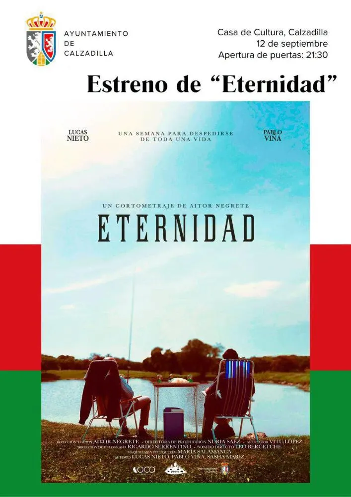 Calzadilla estrena el cortometraje 'Eternidad' grabado en el municipio