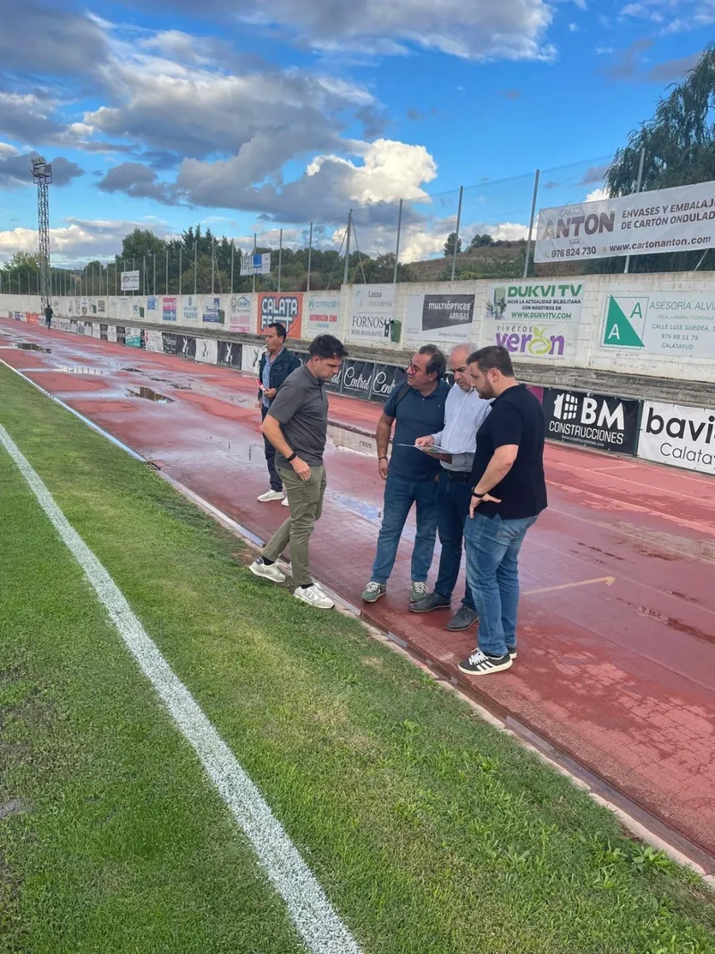 Calatayud prepara el dispositivo de seguridad para el partido de Copa del Rey contra Osasuna