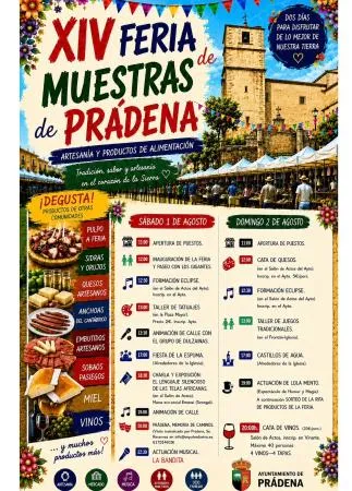 Prádena celebra la XIV Feria de Muestras con gran afluencia de público