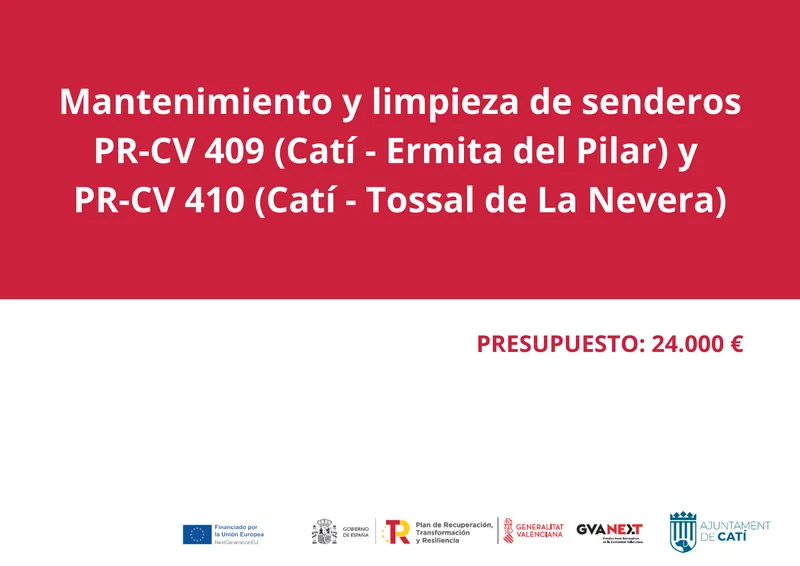 Catí invierte 24.000 euros en la mejora de senderos turísticos