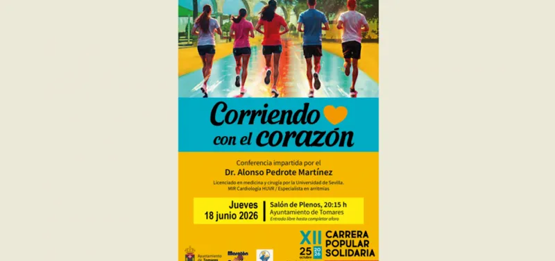 Tomares acoge una conferencia sobre cardiología deportiva previa a su carrera solidaria