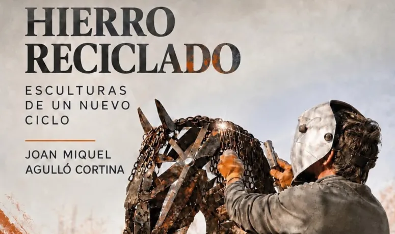 Joan Miquel Agulló Cortina expone sus esculturas de hierro reciclado en Burjassot