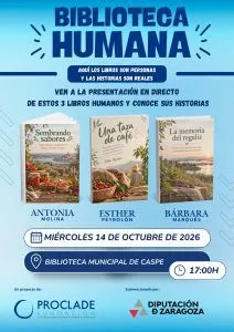 Caspe acoge una Biblioteca Humana sobre soberanía alimentaria y hambre cero