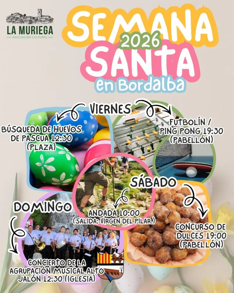 La Asociación Cultural de Bordalba celebra la Semana Santa con actividades para todos los públicos