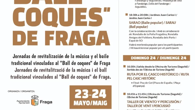Fraga impulsa la cultura de verano con 21 propuestas para todos los públicos