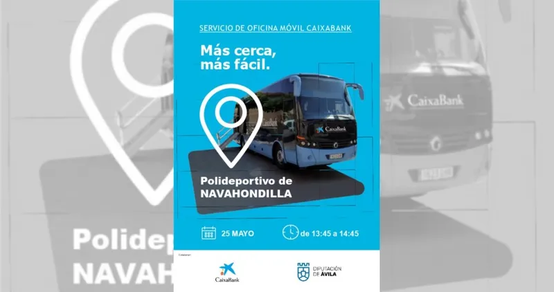 El OfiBus de CaixaBank acerca servicios financieros a Navahondilla