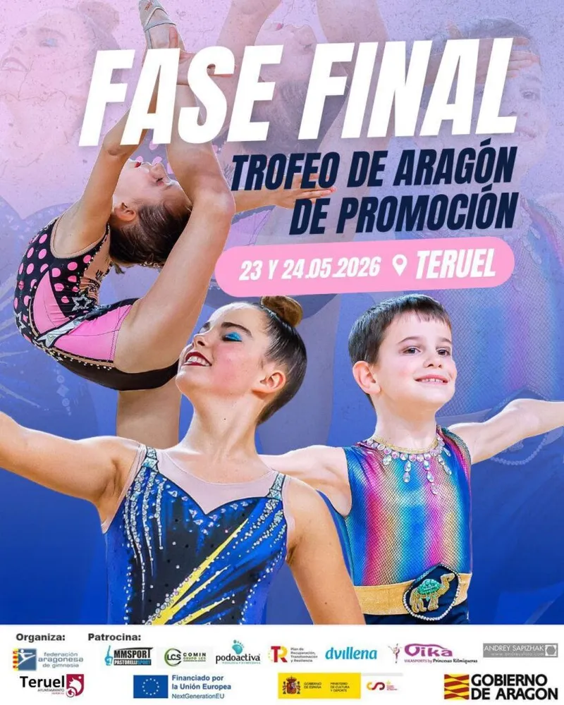 Teruel acoge la fase final del Trofeo de Aragón de Gimnasia Rítmica con más de 700 participantes