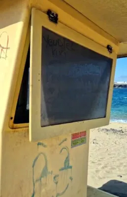Telde condena el vandalismo en el puesto de socorrismo de la playa de Aguadulce