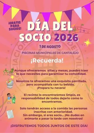 La APV de Cantalejo organiza una jornada festiva para sus socios el 1 de agosto