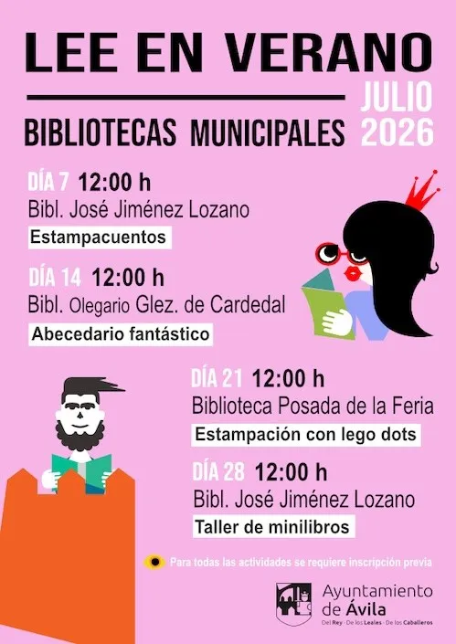 Las bibliotecas de Ávila celebran el verano con talleres infantiles gratuitos