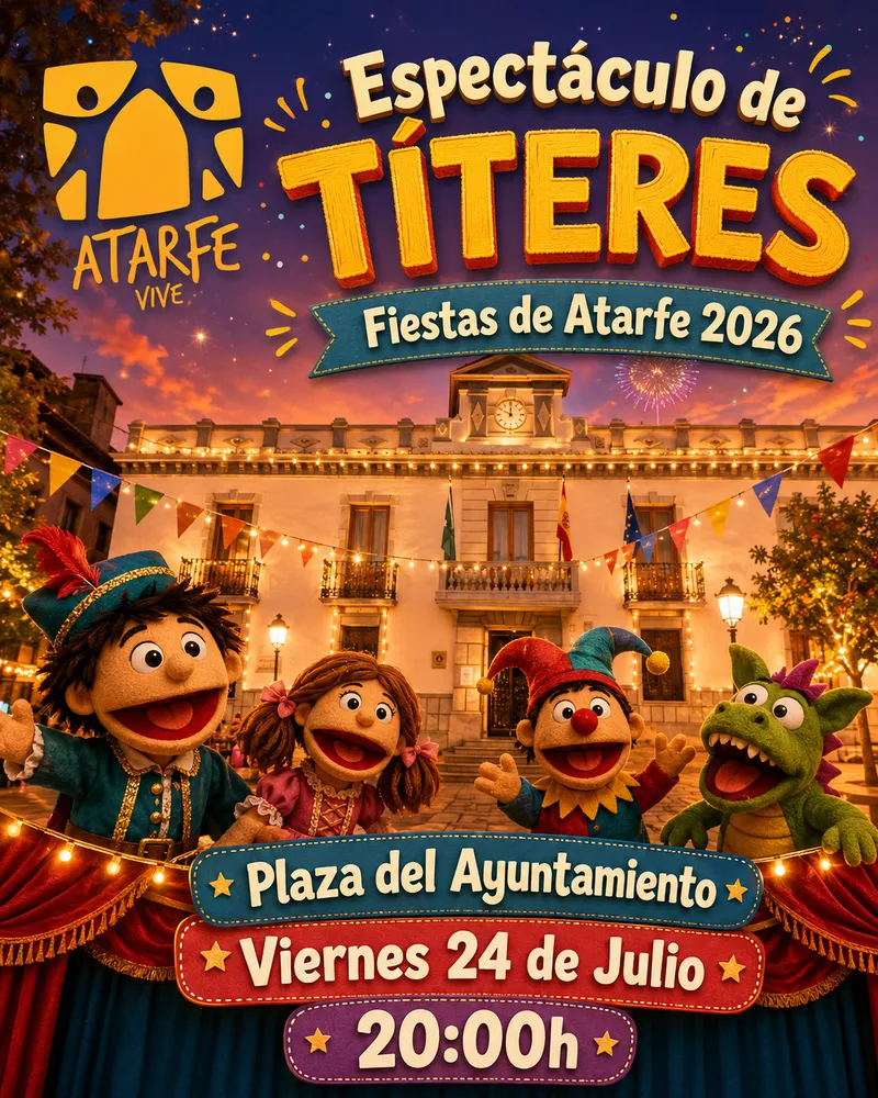 Atarfe celebra las fiestas con un espectáculo de títeres para los más pequeños