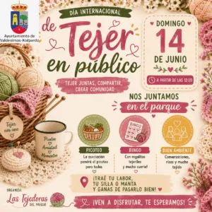 Alalpardo celebra el Día de Tejer en Público con un encuentro en el Parque Nuestra Señora del Rosario