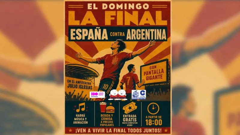 Benidorm celebra la final del Mundial con pantalla gigante y animación en el auditorio Julio Iglesias