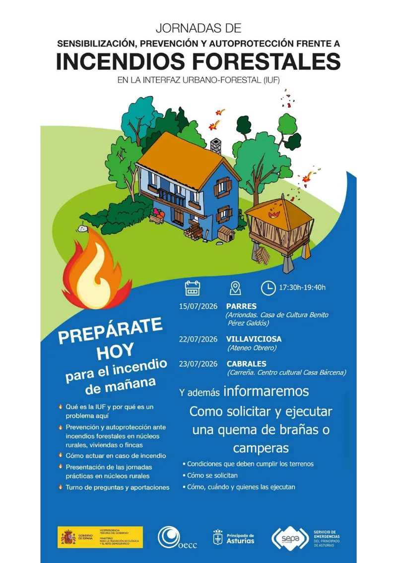 Villaviciosa celebra una jornada sobre prevención de incendios en la interfaz urbano-forestal