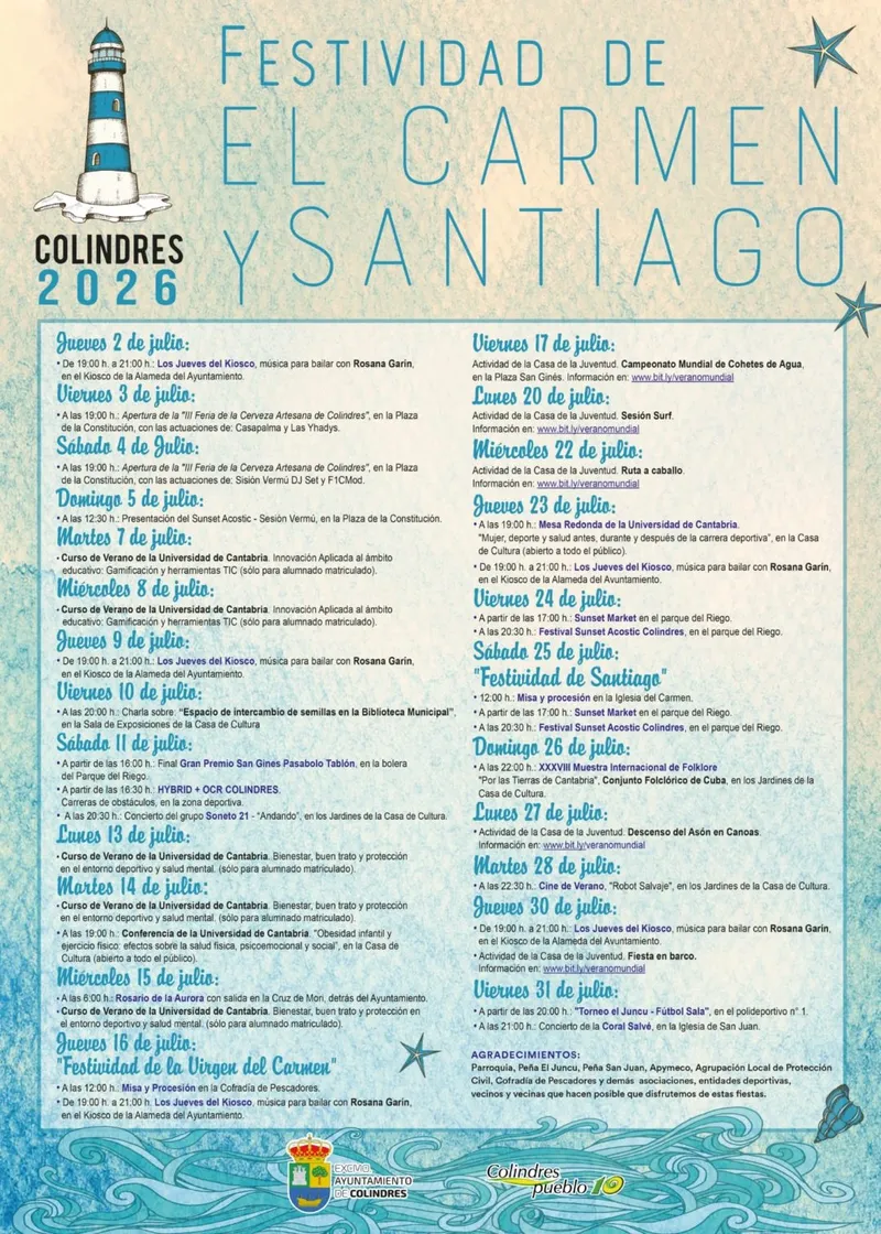 Colindres desvela su agenda estival: del Sunset Acoustic a la Feria de la Cerveza