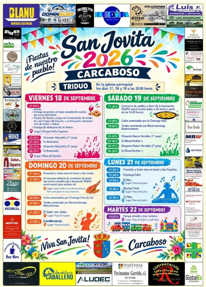 Carcaboso presenta el programa de fiestas de San Jovita 26