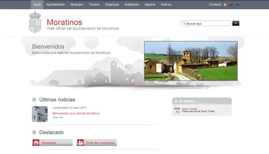 Moratinos estrena portal municipal para informar a sus vecinos