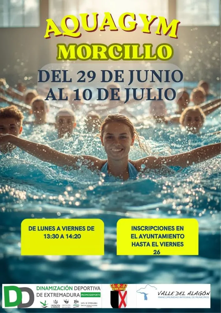 Morcillo abre inscripciones para la actividad de Aquagym de verano