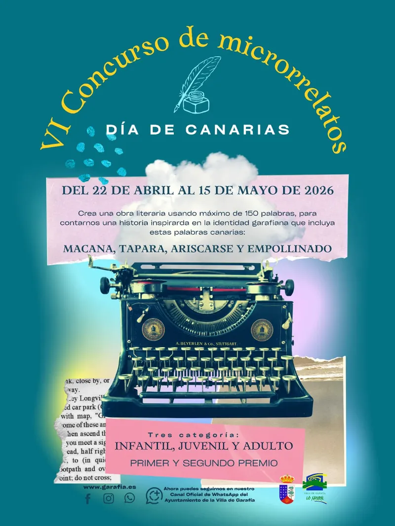 Garafía lanza su sexto concurso de microrrelatos por el Día de Canarias