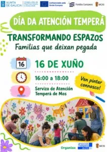 El Servicio de Atención Temprana de Mos celebra su día con un mural participativo