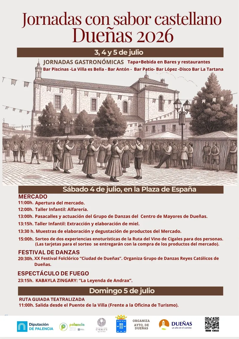 Dueñas celebra las Jornadas Con Sabor Castellano del 3 al 5 de julio