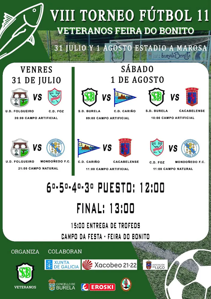 Burela acoge la VIII Edición del Torneo de Veteranos de la Feira do Bonito