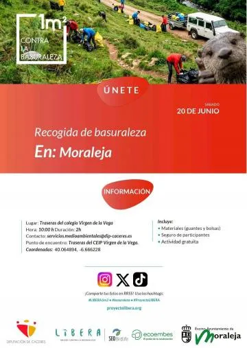 Moraleja se une a la recogida de basuraleza este sábado 20 de junio