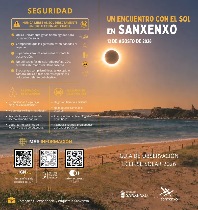 Sanxenxo se prepara para el eclipse solar de 2026 con información detallada