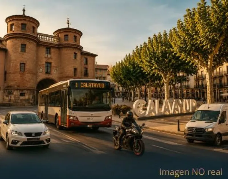 El parque móvil de Calatayud supera los 14.600 vehículos, con un aumento del 3,8% en tres años