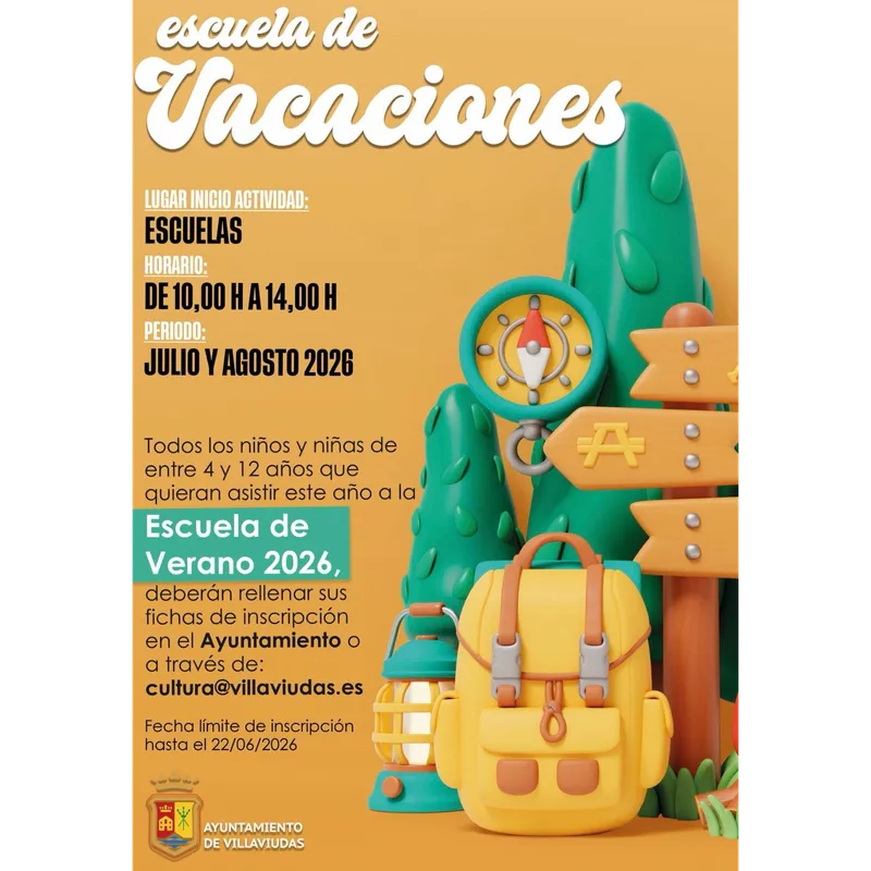 Villaviudas abre inscripciones para su Escuela de Verano 2026