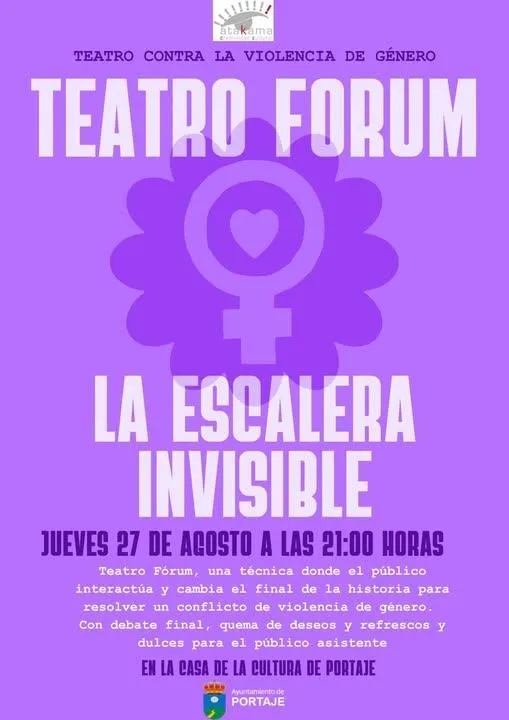 Portaje acoge 'La Escalera Invisible', teatro contra la violencia de género