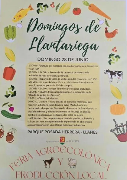 Llanes celebra la Feria Agroecológica "Domingos de Llantariega" este domingo