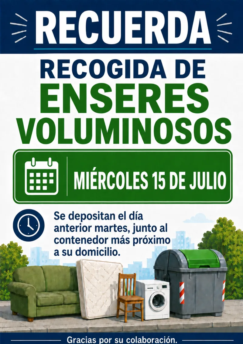 Casalarreina facilita la recogida de enseres voluminosos y residuos especiales