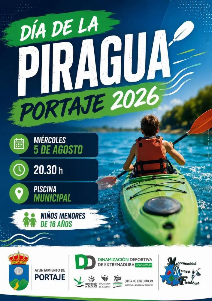 Portaje celebra el Día de la Piragua con una jornada acuática para menores