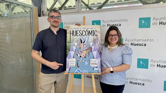 Huescómic 2026 presenta su cartel y autores en una edición que celebra la diversidad del cómic español