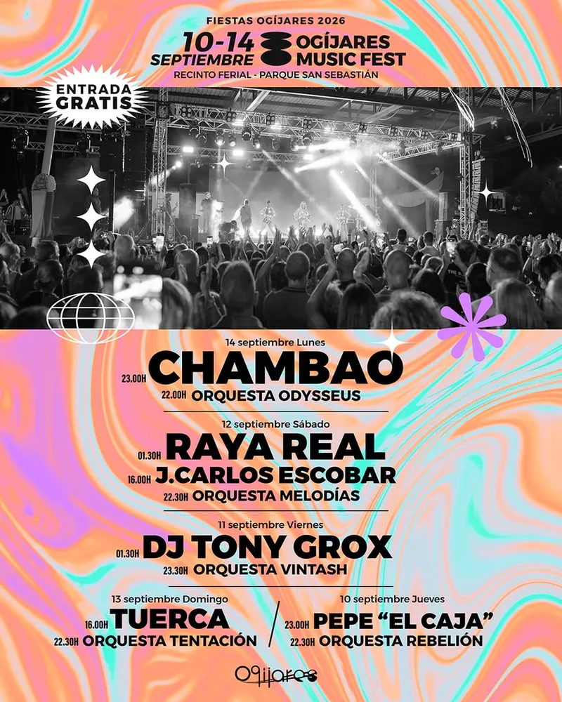 Ogíjares celebra sus fiestas patronales con cinco días de música y actividades gratuitas
