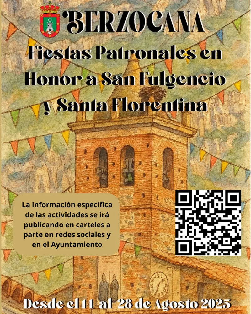 Berzocana presenta el programa de sus fiestas patronales 2025
