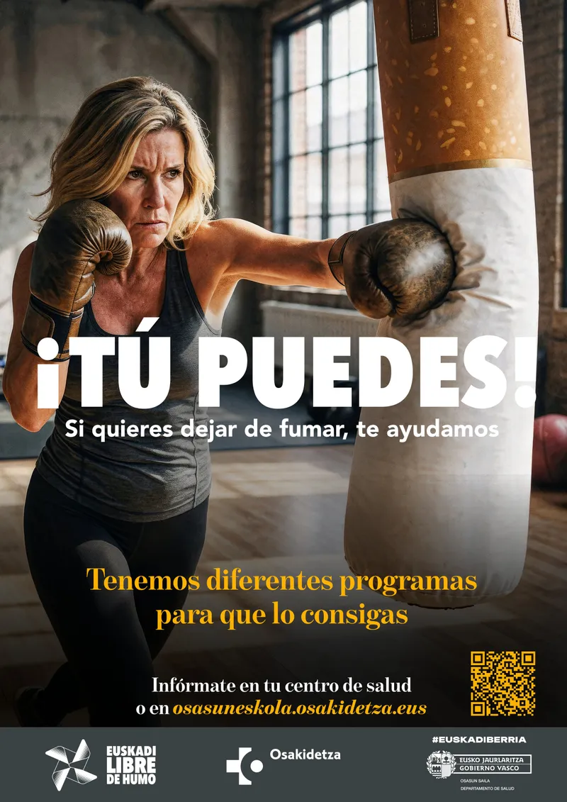 Osakidetza lanza una campaña para ayudar a las mujeres a dejar de fumar