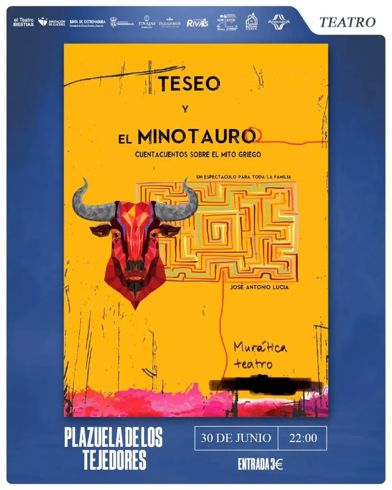El Ayuntamiento de Torrejoncillo presenta la obra de teatro "Teseo y el Minotauro"